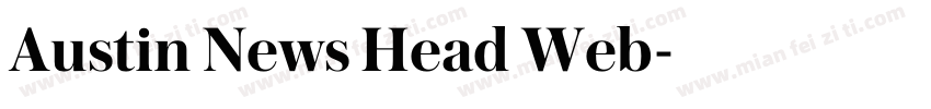 Austin News Head Web字体转换